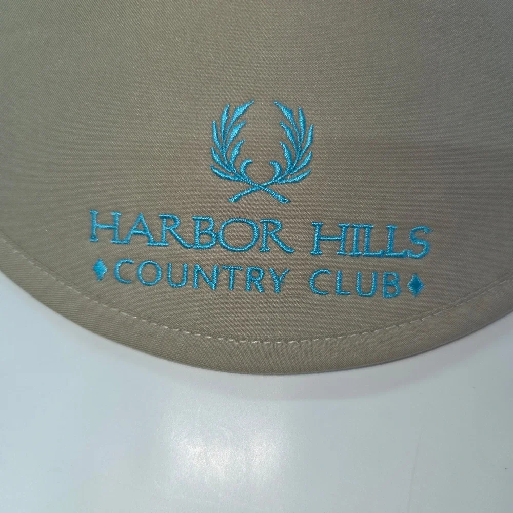 Ahead Lites Visor‎ Women One Size Tan Harbor Hills Country Club Golf V68MF3